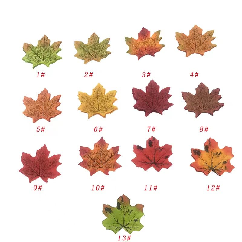 Amazon｜装飾 用 紅葉 造花 もみじ 13色 650枚 セット 楓の葉 秋 飾り